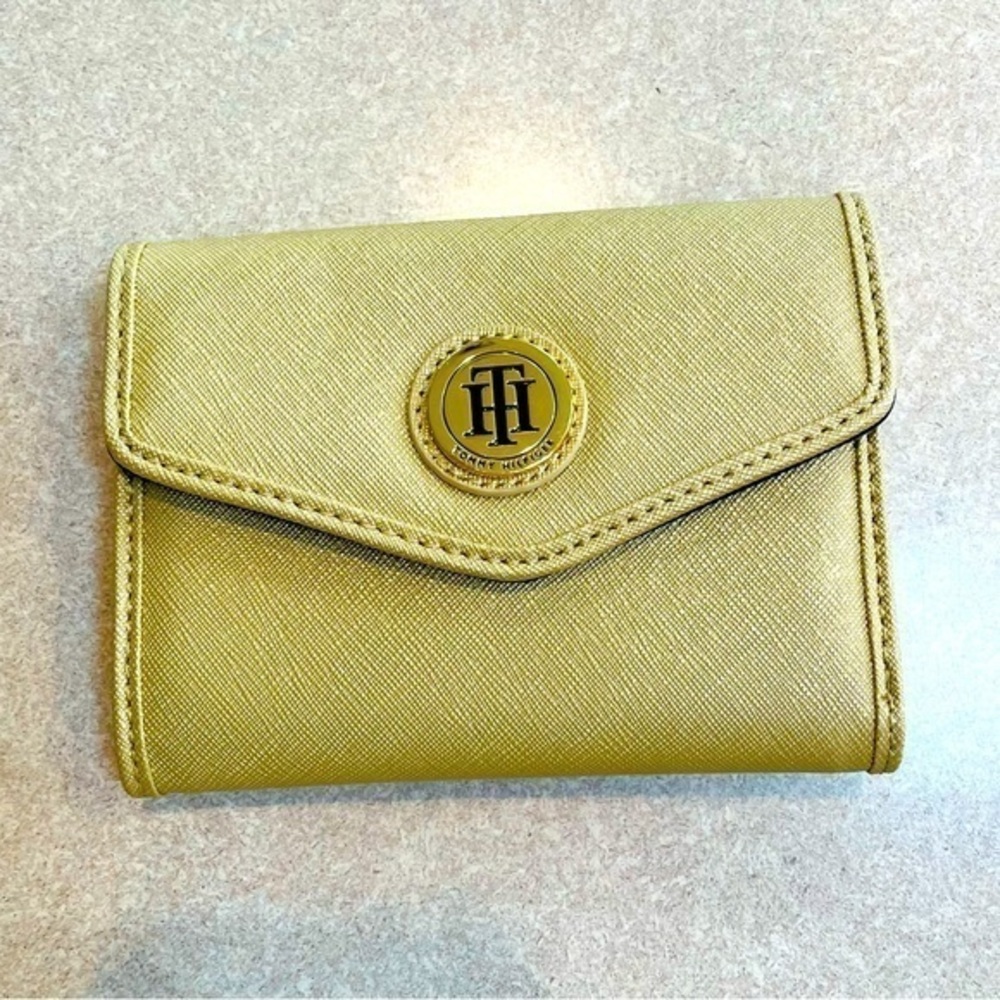 NWOT - Tommy Hilfiger gold wallet